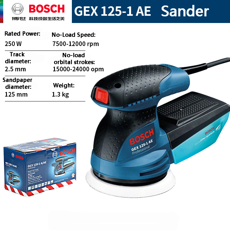Power Tools Bosch - BOSCH GEX 125-1AE 220V Random Orbit