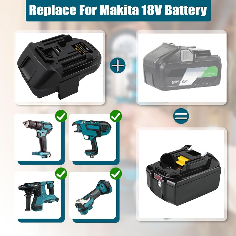 ALASICKA Battery Adapter HK18M - Power Tools Hitachi 评论和价格