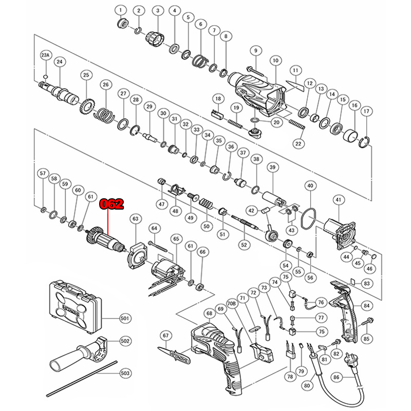 1Pc 5T AC220V Armature Rotor M - Power Tools Hitachi 评论和价格