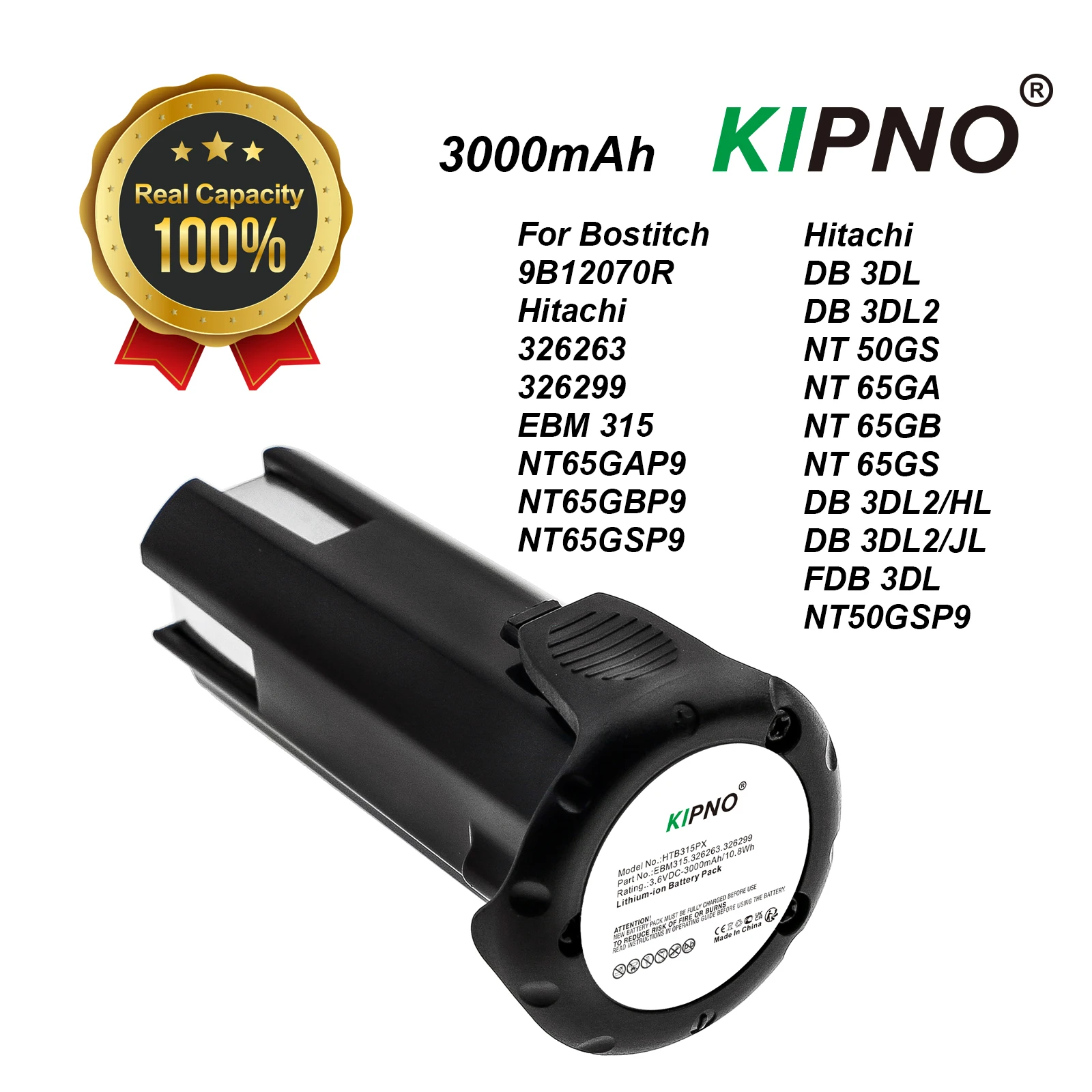 KIPNO 3000mAh Li-ion Replaceme - Power Tools Hitachi 评论和价格