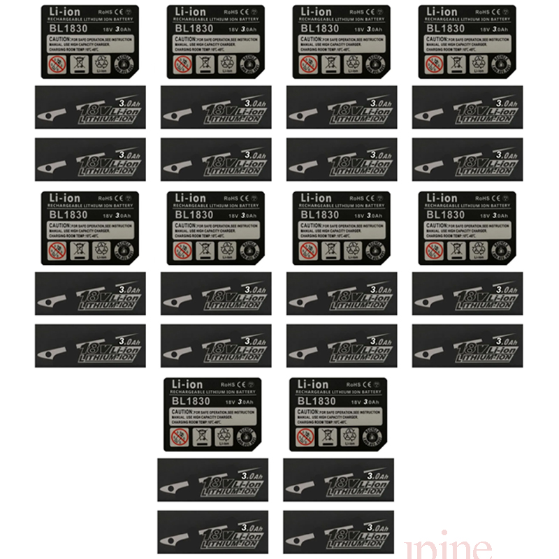 10 Sets BL1830 Tag Li-Ion Batt - Power Tools Jack Hammer 评论和价格