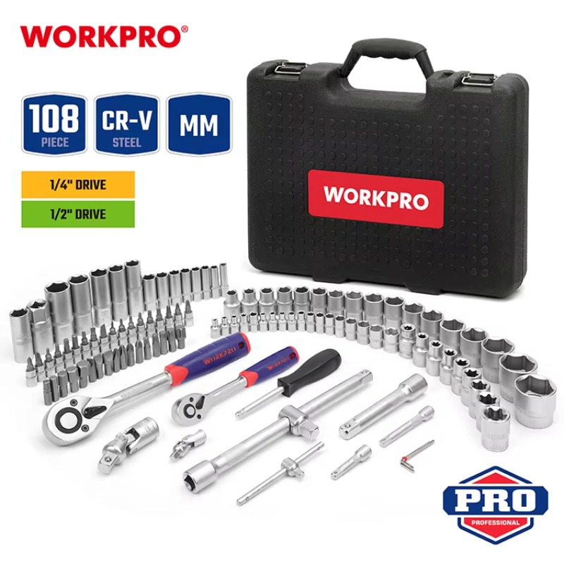 108pcs Professional Mechanics  - Power Tools Hand Tools 评论和价格