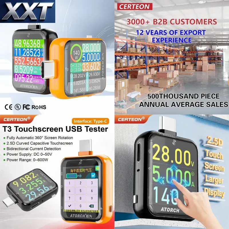 XXT T3 USB C Power Meter Teste - Power Tools Types 评论和价格