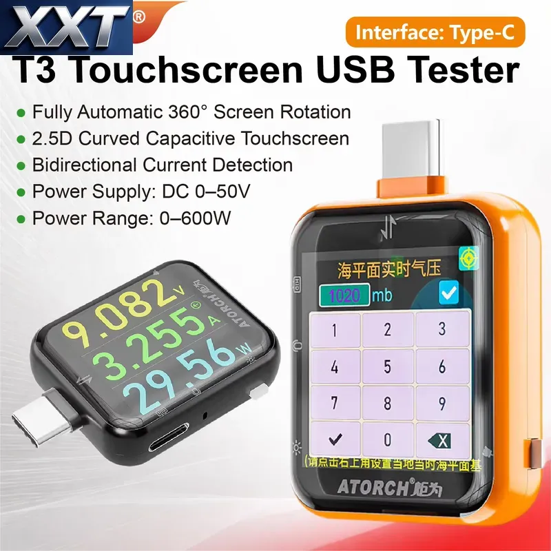 XXT T3 USB C Power Meter Teste - Power Tools Types 评论和价格