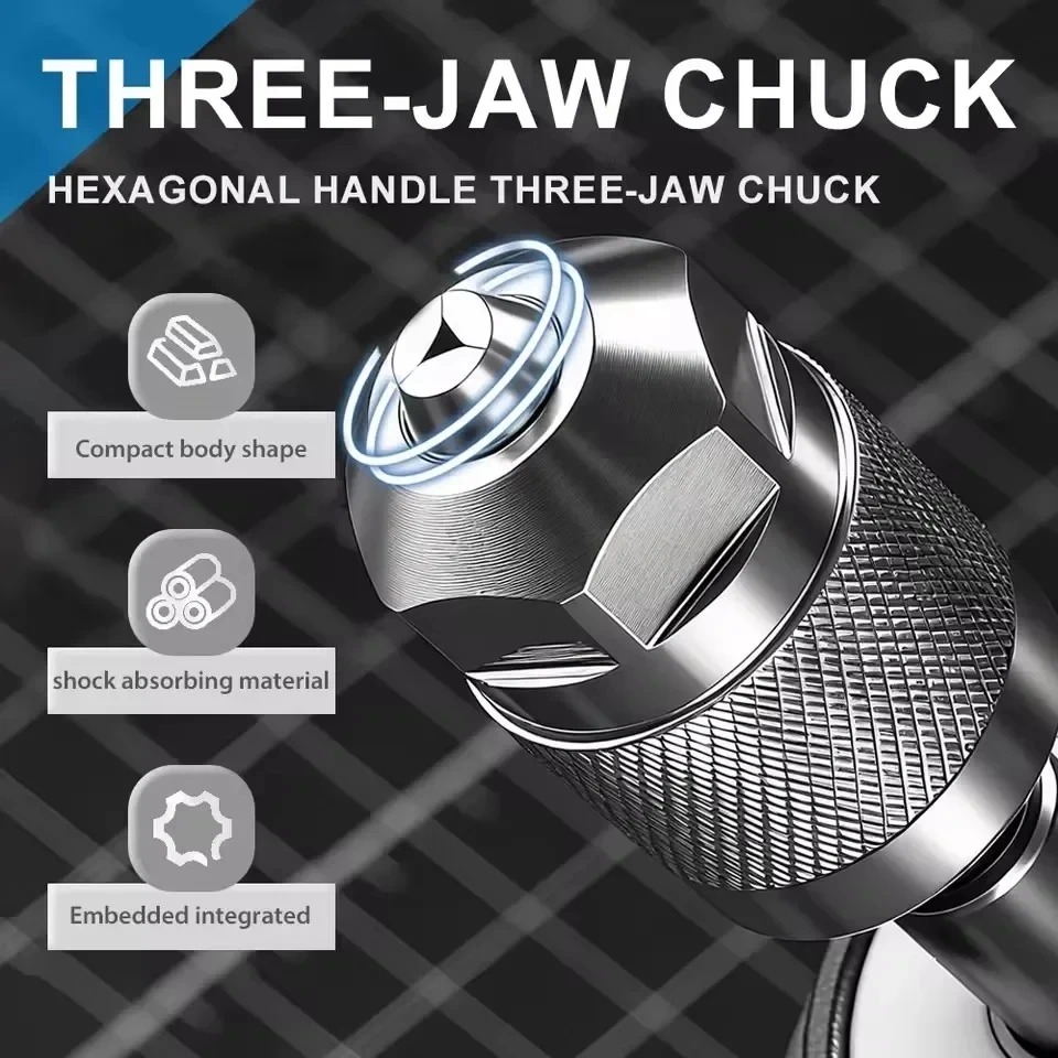 3-Jaw Keyless Drill Chuck Adap - Power Tools Review 评论和价格
